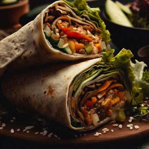 wraps végétariens