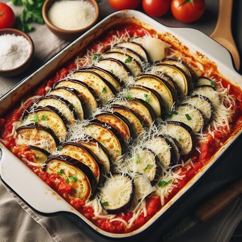 Aubergines Parmigiana