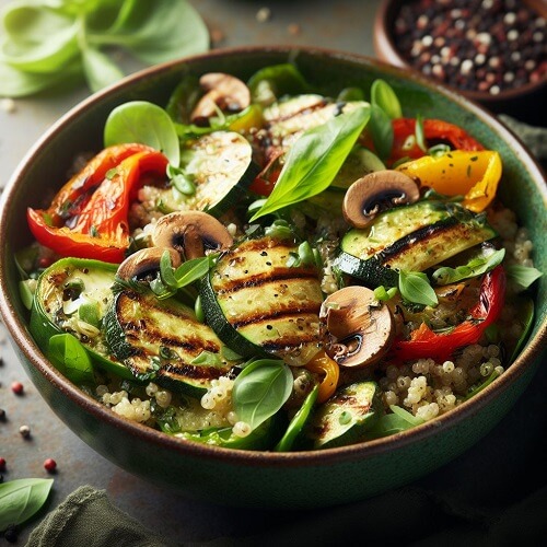 Salade de Quinoa aux Légumes Grillés