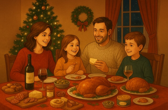 repas de Noël en famille