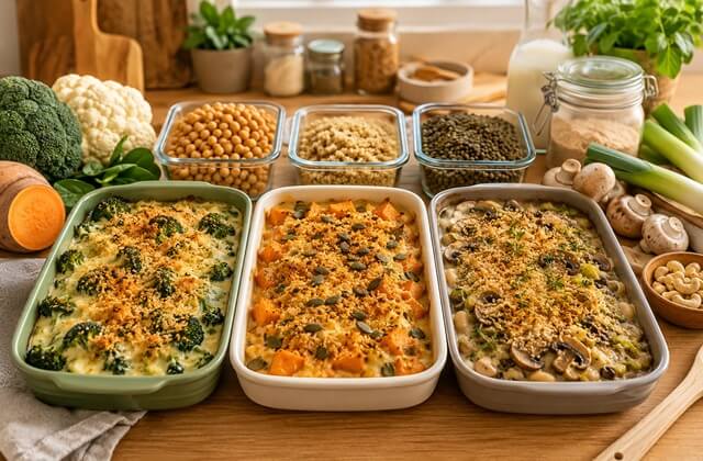 batch cooking gratins